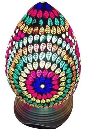 Multicolor Mosaic Glass Table Lamp