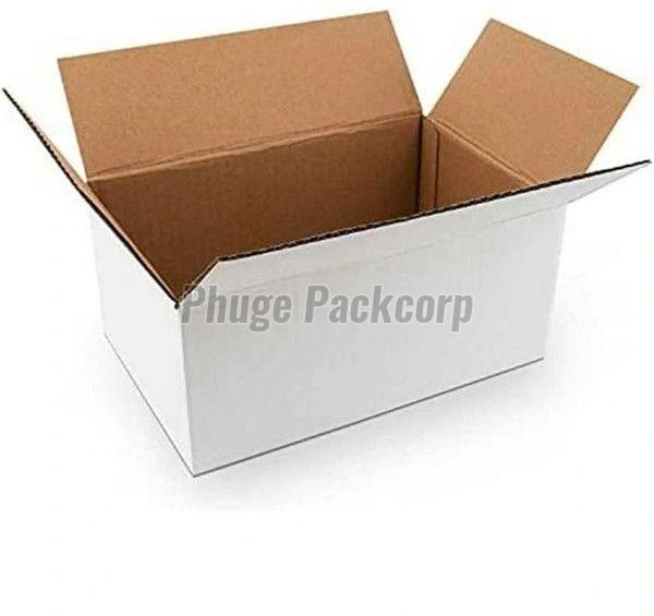 5 Ply White Corrugated Packaging Box