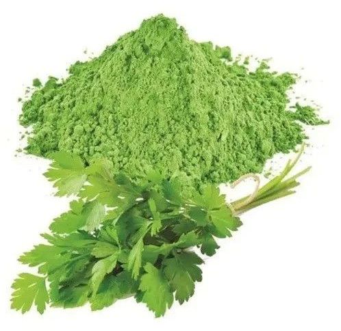 Green Dehydrated Coriander Leaves Powder, Packaging Type : Bag