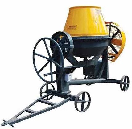 Steel CM4 Cement Concrete Mixer Machine, Color : Yellow