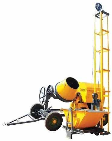 Steel Mini Concrete Mixer Machine, Power Source : Diesel