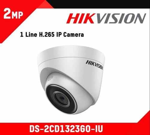 Plastic 2MP Hikvision IP Dome Camera, Color : White for Indoor