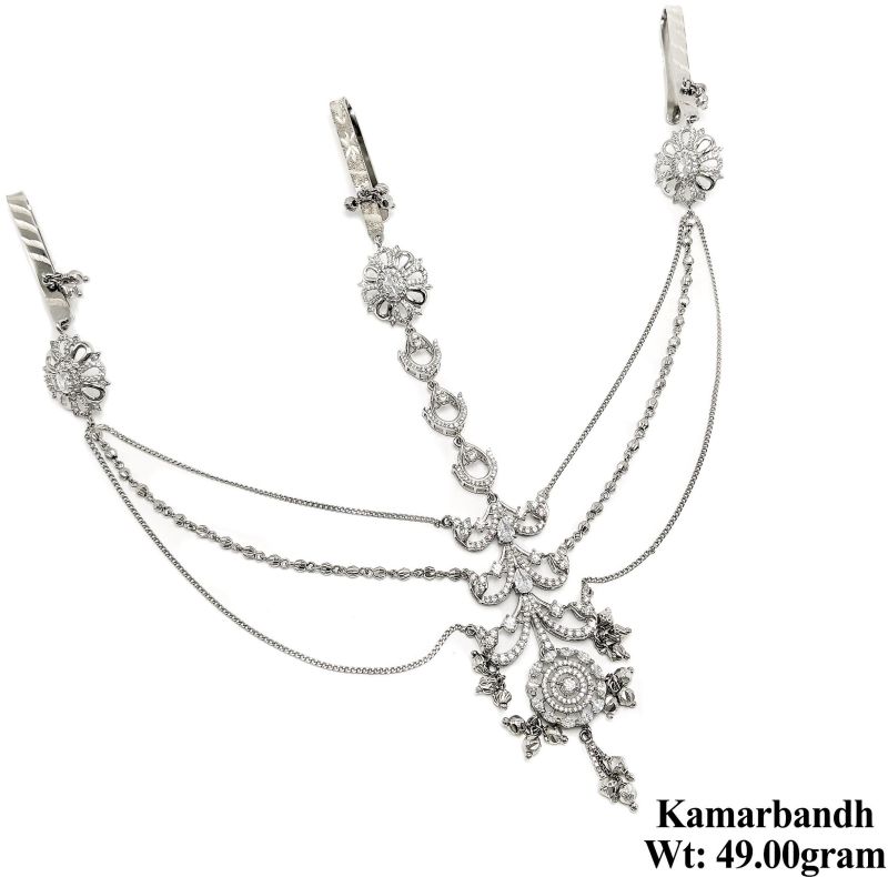 Floral Layered Chain Kamarbandh Belt