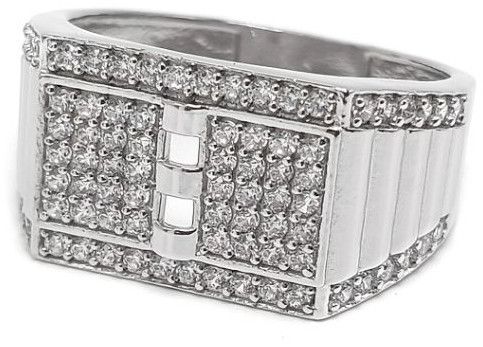 Grid Bar Diamond Shahenshah Ring