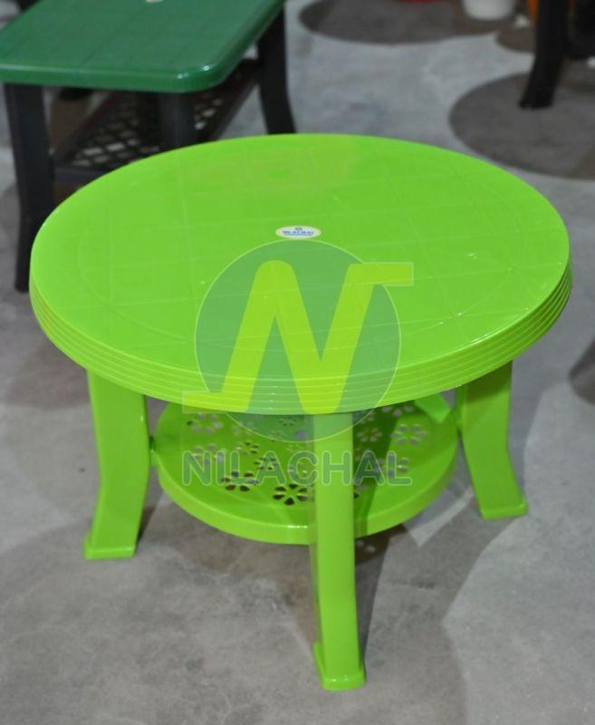 Green Round Plastic Coffee Table