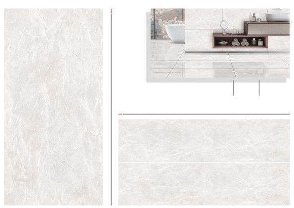 Pale Grey Glossy Marble Tiles