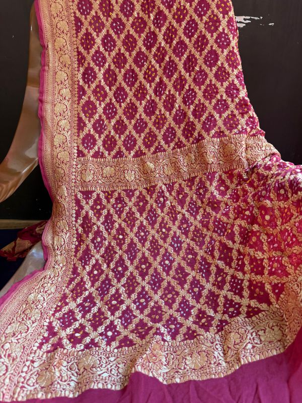 Ladies Diamond Zari Dupatta