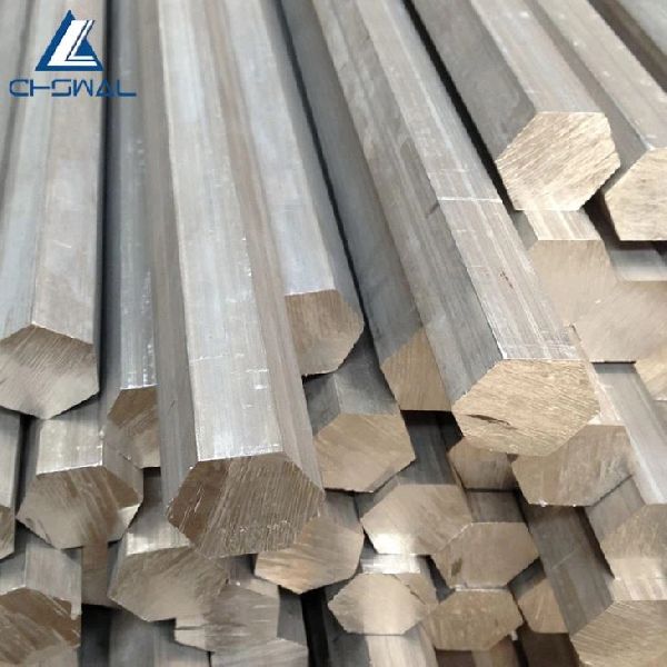 Aluminium Hexagonal Bar, Color : Silver for Construction, Industry