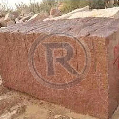 Brown Rough Granite Block, Shape : Rectangular for Construction