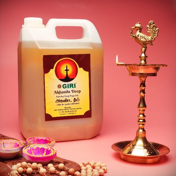 Giri Akhanda Pancha Deep Pooja Oil - Deepam Oil
