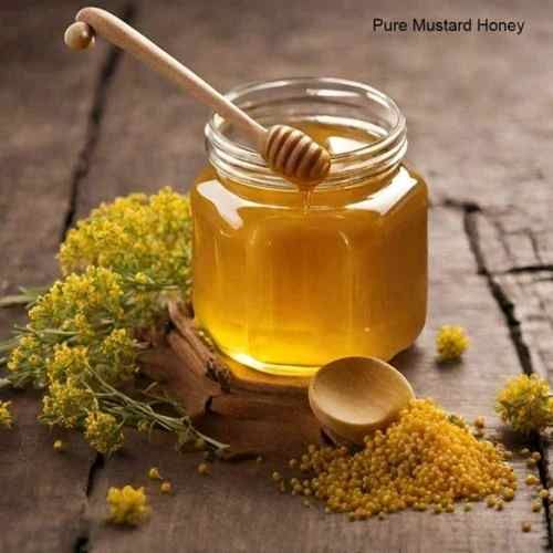 Pure Mustard Honey, Color : Golden, Packaging Type : Glass Jar
