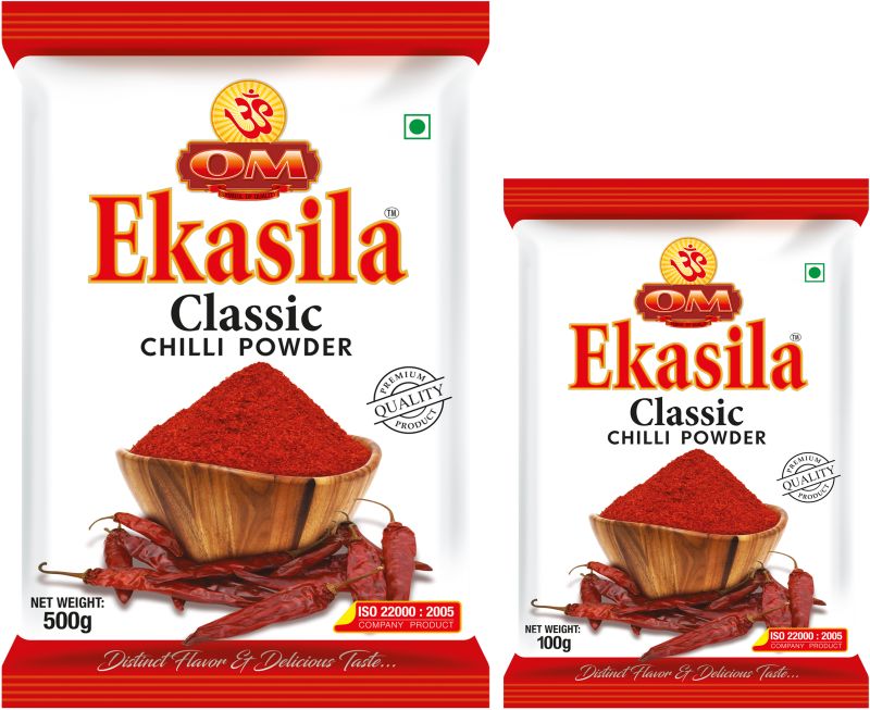 Om Ekasila Classic Red Chilli Powder 500 Gram