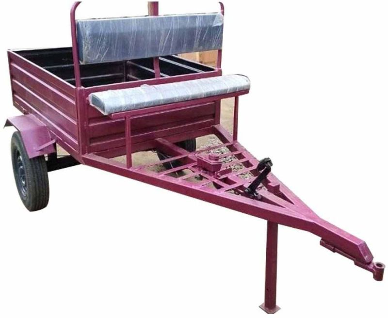 Maroon Power Tiller Trolley