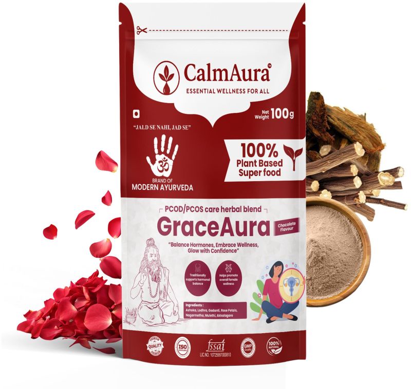 Pcod Pcos Care Chocolate Flavor Ayurvedic Hormonal Balance Herbal Powder