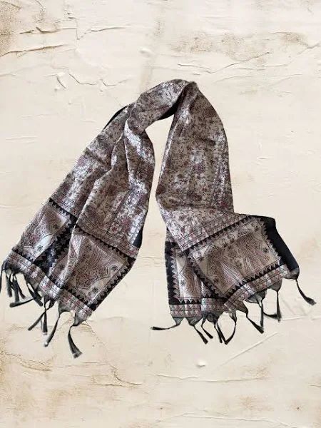 Ethnic Printed Art Silk Stole