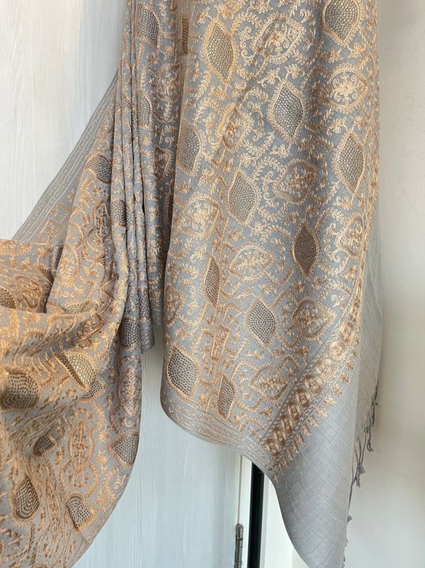 Swarovski Work Silk Pashmina Shawl