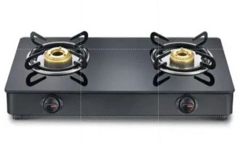 Black 2 Burner Gas Stove
