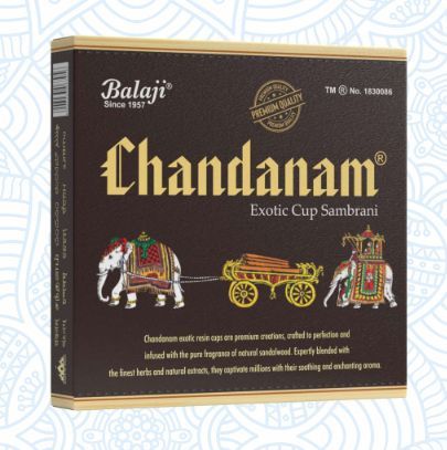Chandan Exotic Sambrani Cup Standard for Worship Use