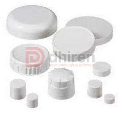 White Plastic Screw Cap, Brand Name : Dhiren 18mm To 38mm