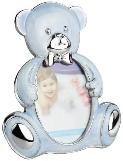 Teddy Bear Photo Frame Blue