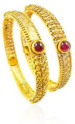 Cyprien Antique Gold Bangles
