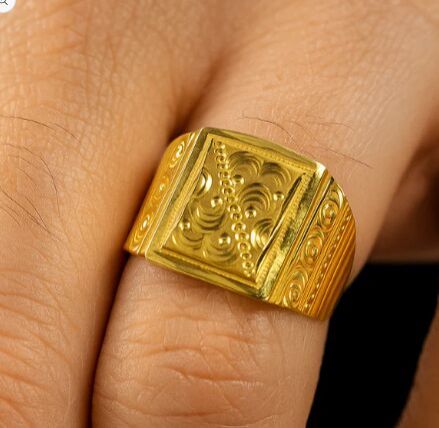 Men Classic Minimalist Gold Ring