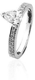 Infinite Devotion Pear Solitaire Ring
