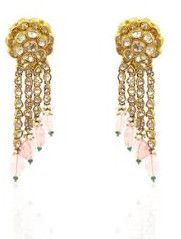 Nathdwara Traditional Sumptuous Polki Hanging Earring