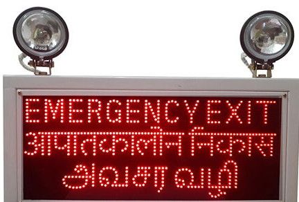 Best Industrial Emergency Light Exit LED Sign Display