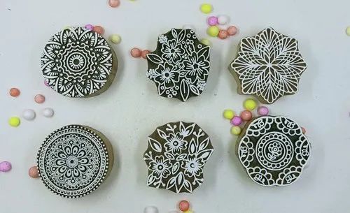 Black Wooden Handmade Printing Block 2.5 Inch