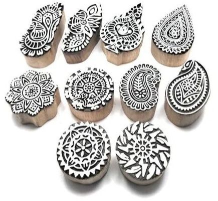 Designer Handmade Wooden Printing Block