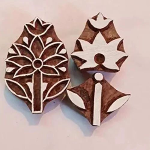 Flower Wooden Printed Block