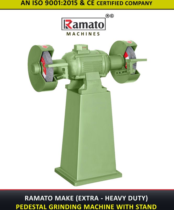 Ramato Extra Heavy Duty Pedestal Stand Bench Grinder
