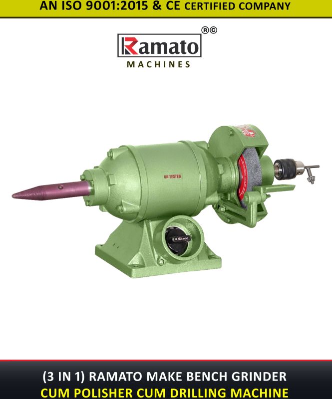 Ramato Heavy Duty Bench Grinder Cum Polisher Cum Drill Machine
