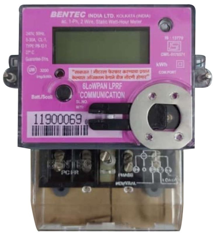 Single Phase Bentec Lprf Electric Meter