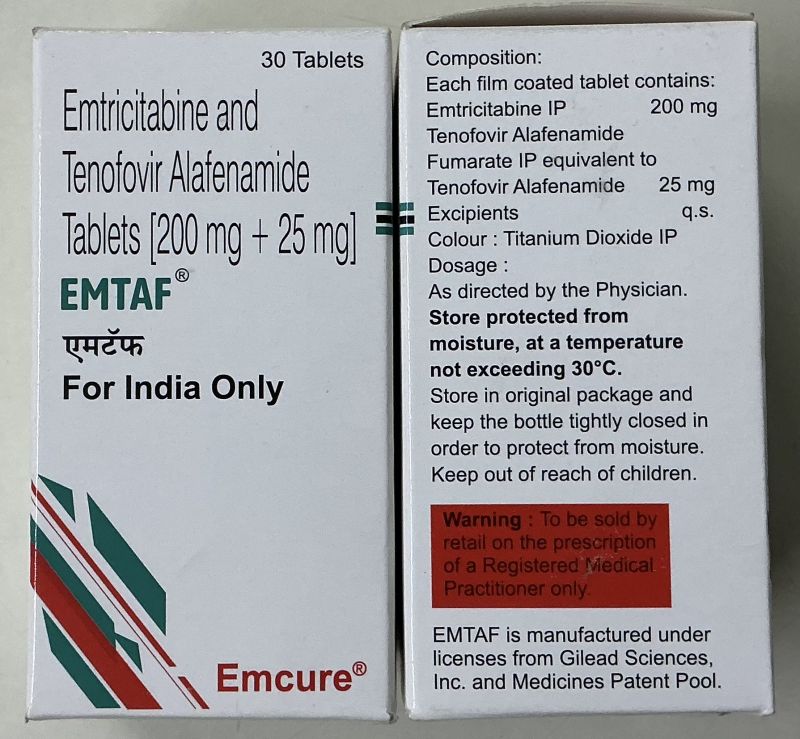 Emtaf Emtricitabine Tenofovir Alafenamide Tablet