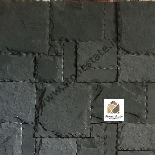 Black Stone Wall Cladding 15x60cm for Buildings