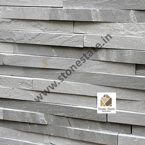 Non Polished Cladding Stone 15x60cm, Stone Form : Solid for Building