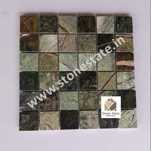 Unpolished Stone Mosaic Tiles, Color : Grey 300X300mm