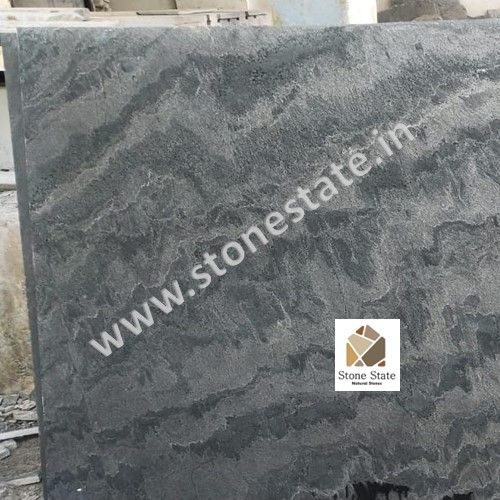 Quartzite Polished Silver Grey Slate Stone Tiles for Outdoor Indoor