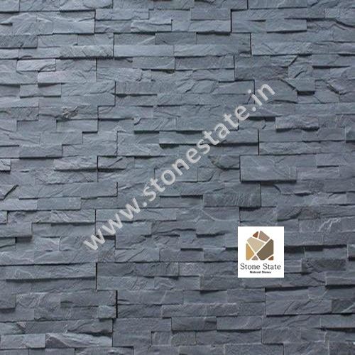 Natural Polished Non Polished Slate Wall Cladding 15x60cm