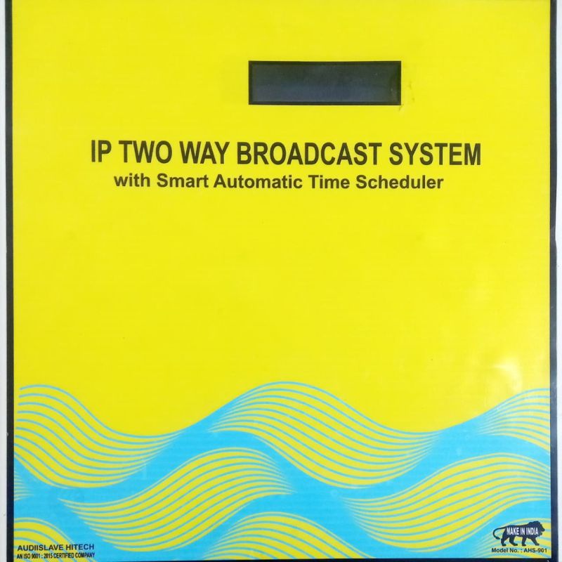 IP 2WAY Broadcast System WITH Smart School Bell