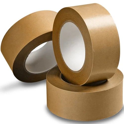 Kraft Paper Adhesive Tape, Color : Brown for Packaging, Sealing
