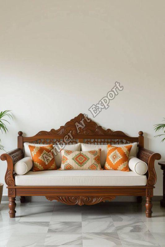 Handcarved Wooden Sofa Set
