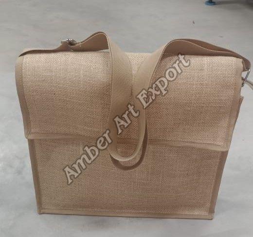 Jute Canvas Laptop Bag
