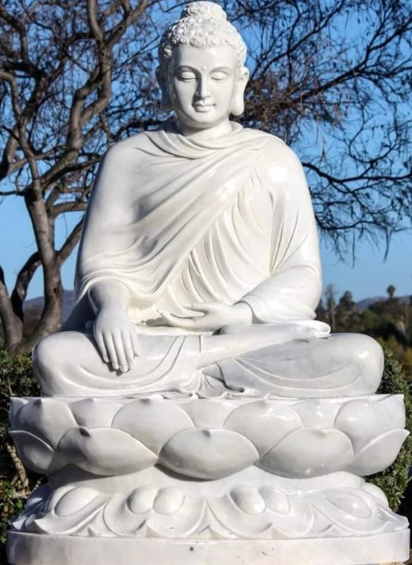 White Marble Buddha Statue