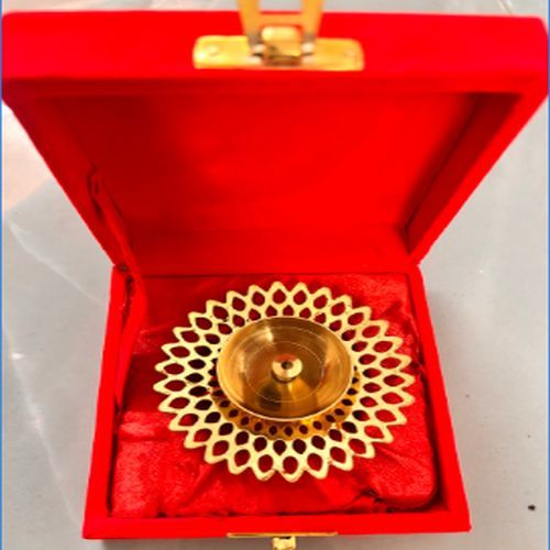 Brass Golden Diwali Diya Gift Box