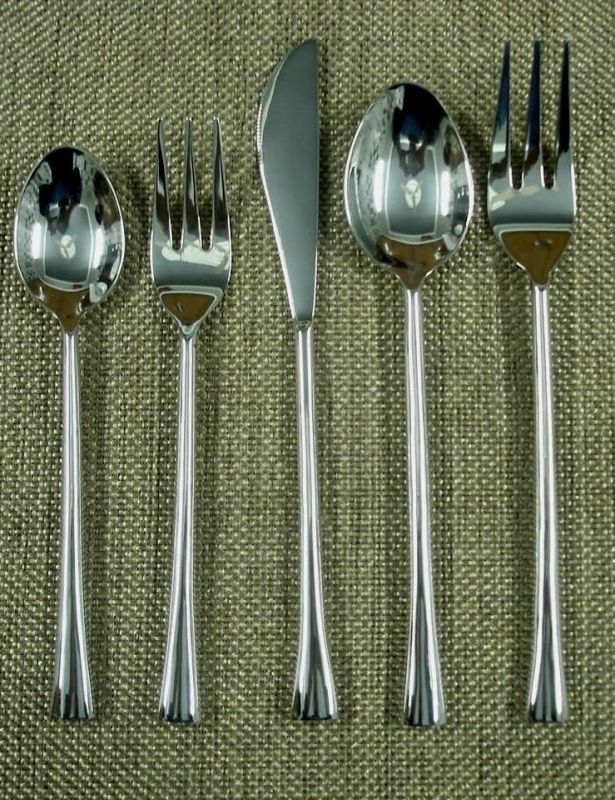Stainless Steel Plain 5 Piece Cutlery Set
