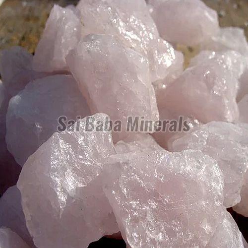 Light Pink Quartz Lumps 80-100 Mm, Packaging Type : Loose