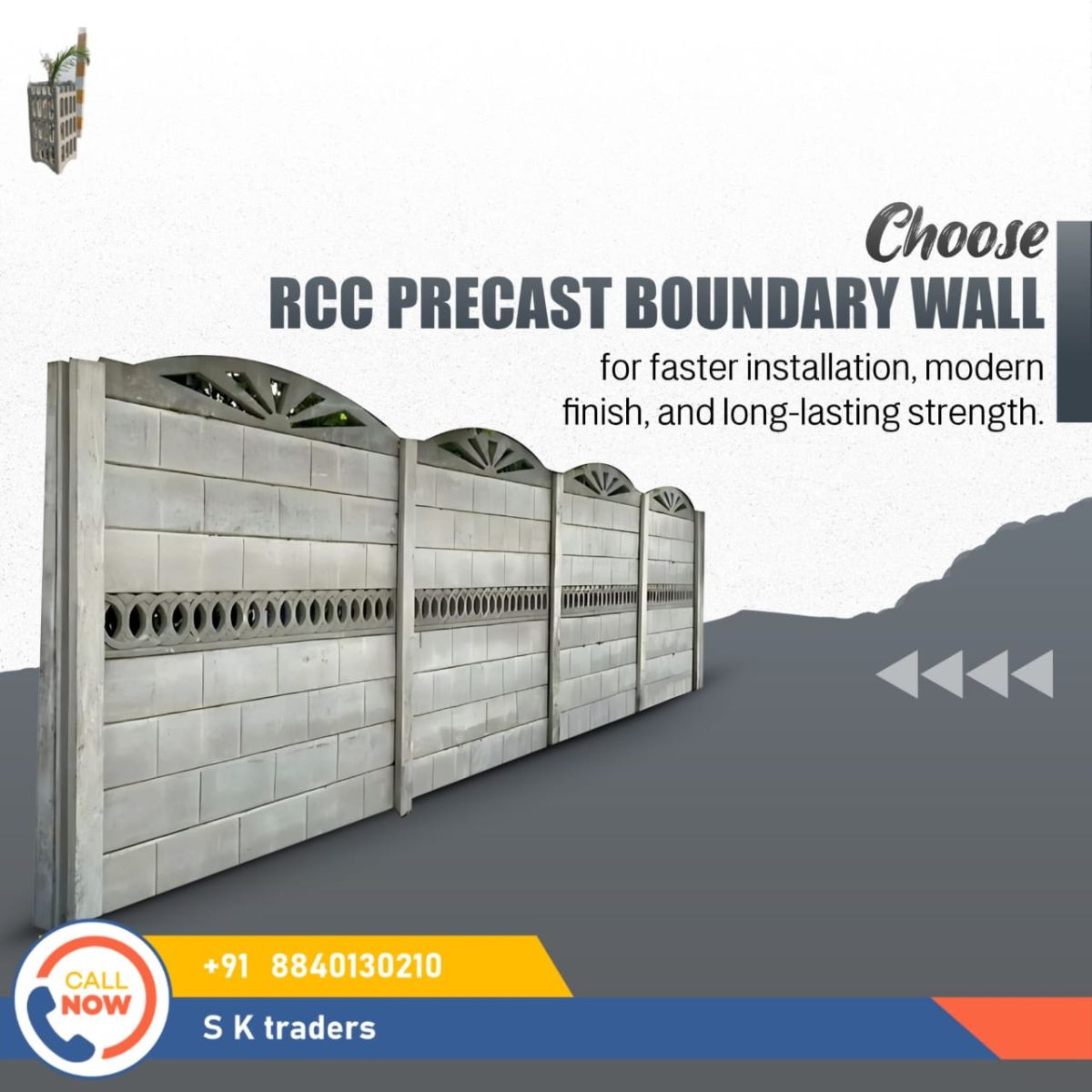 RCC Compound Boundary Wall